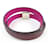 Hermès Hermes Medor Infinie Double Tour Bracelet Leather Size 17 Purple  - view 3