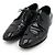 Lackleder Derby-Schuhe aus der Vendôme-Linie von Louis Vuitton Schwarz