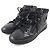 Chanel Hochschnitt Leder Sneakers Schwarz