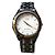 Relógio híbrido automático/quartz Seiko Laurel Kinetic ref. 4M61-0100 Preto Dourado