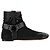 Bottines Louis Vuitton en cuir noir