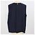 Blusa sin mangas plisada de seda azul marino Chanel - vista 3