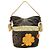 Borsa tote Chanel in rete da pesca con marchio Coco e camelia Nero Beige