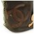 Borsa tote Chanel in rete da pesca con marchio Coco e camelia Nero Beige - vista 9