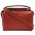 Borsa a spalla in pelle rossa Fendi Rosso