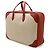 Borsa Boston/Voyage Hermès Victoria 50 in beige e rosso - vista 3
