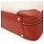 Borsa Boston/Voyage Hermès Victoria 50 in beige e rosso - vista 4