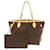 Borsa tote Louis Vuitton Neverfull MM Monogram Rose Beige Marrone