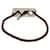 Pulsera de cuero Hermès con charm Castaño Plata  - vista 2