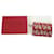 Valentino Garavani Leather Card Case Red Beige  - view 2