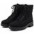 Botas de combate Chanel negras de tweed Negro - vista 2