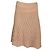 Falda de punto Chloé algodón rosa arena Beige
