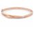 NUOVO BRACCIALE REPOSSI ANTIFER BAF0BDPG00000 14CM IN ORO ROSA 18K 18G BANGLE D'oro