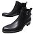 NUOVE STIVALI ANKLE BOROUGH LOUIS VUITTON 9 43 PELLE NERA Nero
