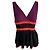 Top Peplum Gucci Nero Viola Rosso Viscosa Porpora