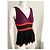 Top Peplum Gucci Nero Viola Rosso Viscosa Porpora - vista 2