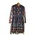 Vestido Ermanno Scervino de tul negro con bordados florales