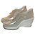 baskets Hogan beige et doré en cuir taille 40