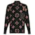 Louis Vuitton Monogramm Seidenbluse Schwarz