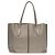 Bolso tote de cuero de ternera gris Tod's Castaño - vista 3
