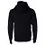Balmain, schwarzer Kapuzencardigan mit geprägtem Logo - Ansicht 2