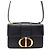Christian Dior 30 Montaigne Flap Leather Micro Schwarz
