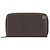 Cartera larga de cuero Gucci G entrelazado Castaño