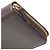Cartera larga de cuero Gucci G entrelazado Castaño - vista 5