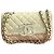 Timeless Borsa a spalla in tela matelassé Chanel Bianco
