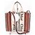 Chloé Borsa Tote Woody in pelle e lino Chloe, borsa tote 2 in 1 Marrone