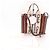 Chloé Borsa Tote Woody in pelle e lino Chloe, borsa tote 2 in 1 Marrone - vista 2