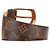 Cinturón Monogram Sangle Ellipse Louis Vuitton Castaño - vista 3