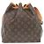 Noe Borsa a Spalla Petit Noé Monogram Louis Vuitton Marrone - vista 2