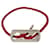 Hermès Bracelet en cuir avec charm en argent sterling 925 Hermes Argenté Rouge  - vue 1