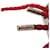 Hermès Bracelet en cuir avec charm en argent sterling 925 Hermes Argenté Rouge  - vue 6