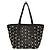 Borsa tote in pelle con borchie da donna Jimmy Choo Nero