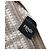 Fendi Gray Large Woven Fabric and Calfskin FF Flat Pouch Brown - view 5