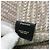 Fendi Gray Large Woven Fabric and Calfskin FF Flat Pouch Brown - view 6