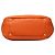 Bolsa de ombro Prada em Vitello Daino laranja com bolso lateral - vista 3