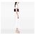 Chanel Nero Medio Classico Tweed Doppio Flap con Paillettes - vista 7