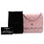 Wallet On Chain Chanel Carteira com corrente CC Square Quilted Iridescent Caviar Rosa - vista 8