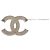 Spilla in strass Chanel Coco Mark Argento Bianco Blu - vista 5