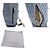 Zaino a spalla in denim JC Monogram Evan di Jimmy Choo Blu Crudo Blu navy - vista 9