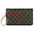 Louis Vuitton Monogram Neverfull MM Pouch Brown Leather Plastic  ref.2548307