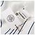 Foulard Hermès Carré 90 Brides de Gala Tattoo Bianco Blu navy - vista 4