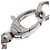 Collana Choker Script del Progetto Hacker Gucci Balenciaga Argento D'oro - vista 4