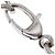 Collana Choker Script del Progetto Hacker Gucci Balenciaga Argento D'oro - vista 5
