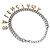 Collana Choker Script del Progetto Hacker Gucci Balenciaga Argento D'oro - vista 7