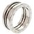Bulgari Bvlgari B-ZERO1 3-Band 18K Weißgoldring