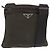 Borsa Messenger con Tasca Frontale Prada Tessuto Piccola Cachi